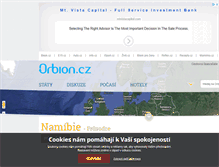 Tablet Screenshot of namibie.orbion.cz
