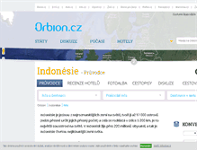 Tablet Screenshot of indonesie.orbion.cz