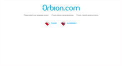 Desktop Screenshot of orbion.com