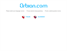 Tablet Screenshot of orbion.com