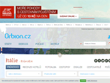 Tablet Screenshot of italie.orbion.cz
