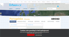 Desktop Screenshot of portugalsko.orbion.cz