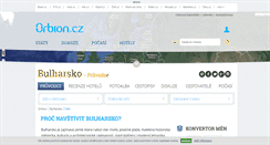 Desktop Screenshot of bulharsko.orbion.cz